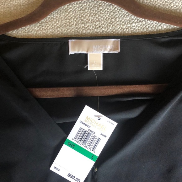 NWB Black Michael Kors 1-Button Blouse with Tags! - Picture 4 of 5